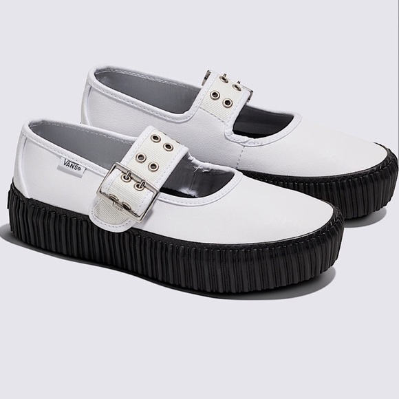 Vans Shoes - Vans White Mary Jane NWT